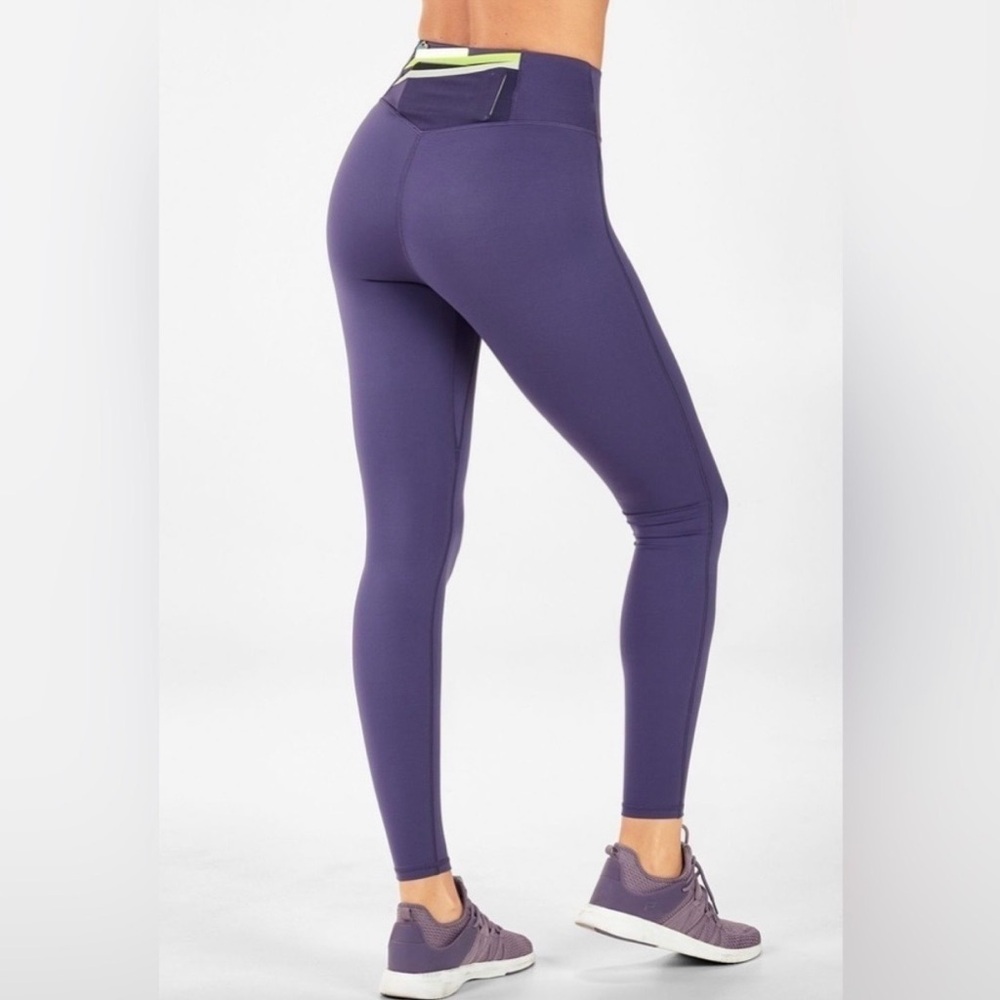 Fabletics Purple Trinity Motion365 High-Waisted L… - image 1